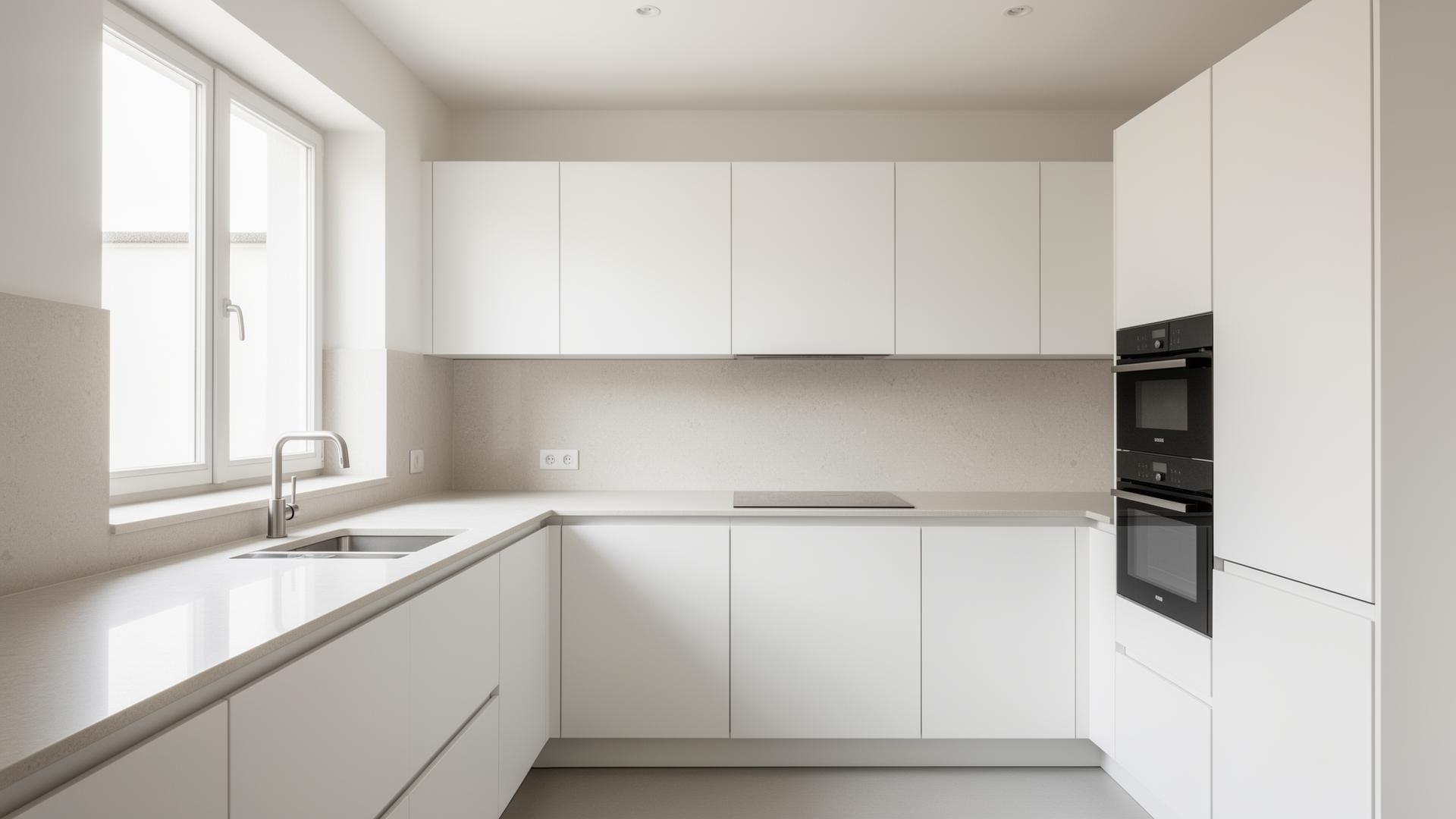 Skinnende rent kjøkken etter flyttevask på Skedsmokorset